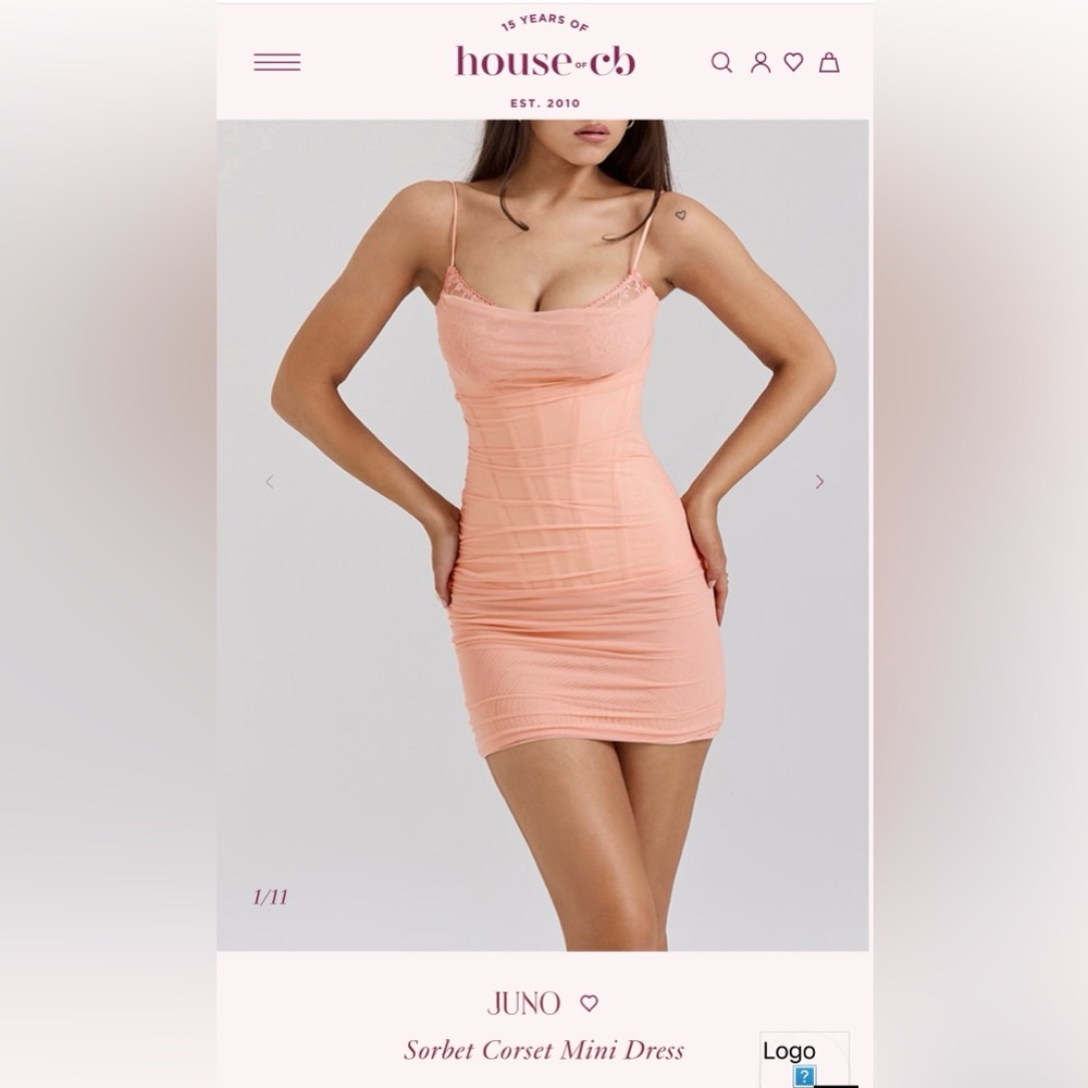 House of CB Sorbet Pink Bodycon Dress